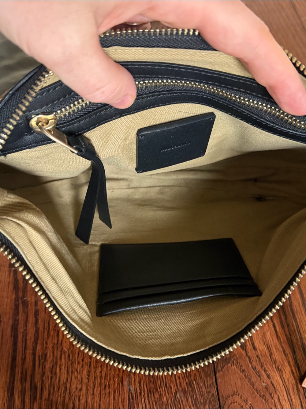 All Saints Half Moon Brown Leather Crescent Crossbody - Picture 5 of 5